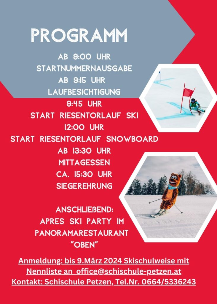 Skilehrermeisterschaft Petzen - Programm